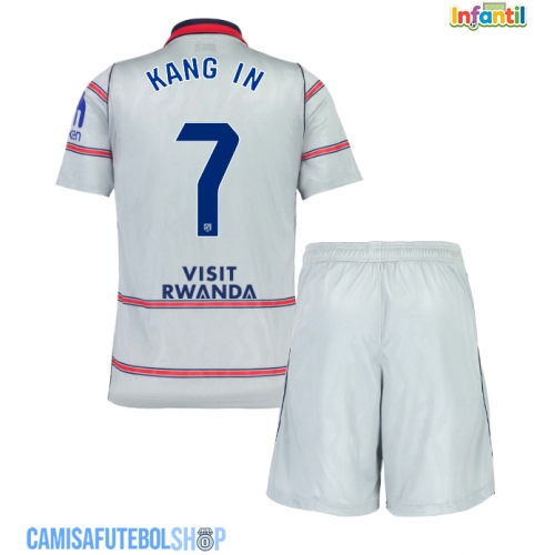 Camisa de time de futebol Atletico Madrid Lee Kang-in #7 Replicas 3º Equipamento Infantil 2026-27 Manga Curta (+ Calças curtas)